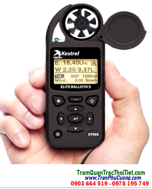 Kestrel 5700X Elite Ballistics Weather (LINK), Máy đo vi khí hậu quan trắc thời tiết Kestrel 5700X Elite Weather Meter With Applied Ballistics and LiNK, Xuất xứ Mỹ (USA)
